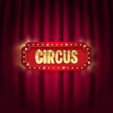 Zengin renkli elementlerin yer aldığı sirk temalı arkaplan