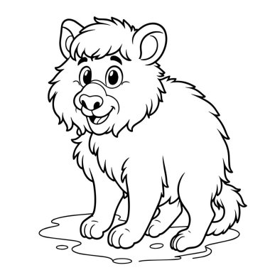 Beyaz arkaplan ile maymun vektörü