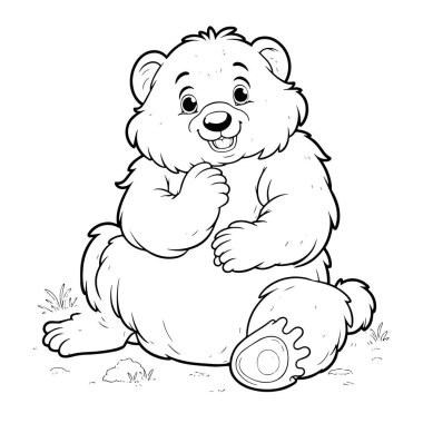 Beyaz arkaplan ile maymun vektörü