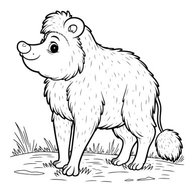 Beyaz arkaplan ile maymun vektörü