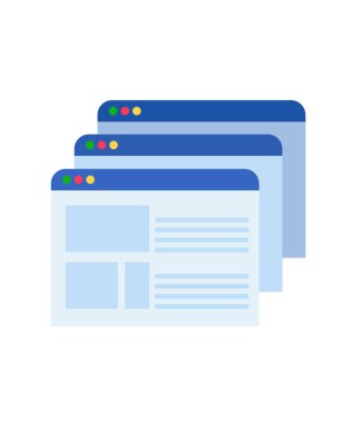 Web sayfası tarayıcı simgesi resimleme