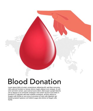 Kan bağışı, Vector 'un resimli poster şablonlarını içerir. Dünya bağış günü posterleri stok resimleme