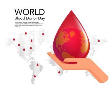 Kan bağışı, Vector 'un resimli poster şablonlarını içerir. Dünya bağış günü posterleri stok resimleme