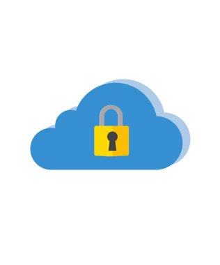 Şeffaf Arkaplan illüstrasyonunda Bulut Hesaplama Simgesi