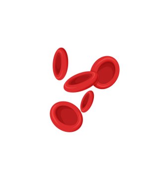 Vector illustration of red blood cells or erythrocytes stock illustration clipart