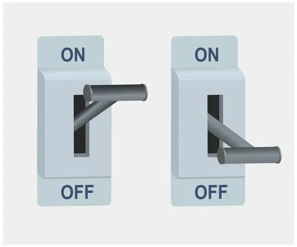 Elektrikli bıçak değiş tokuşu illüstrasyonunun vektör çizimi