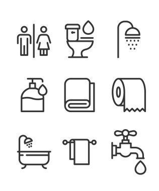 Banyo ve Tuvalet Hattı Simgeleri