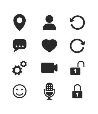 Web uygulama arayüzü koleksiyon vektör sembolü