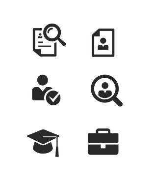 İnsan kaynakları ikonu stok illüstrasyonu