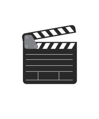 Beyaz borsa illüstrasyonu üzerine film panosu