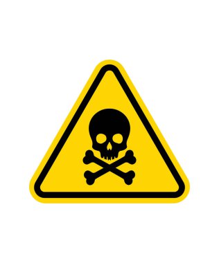 Kafatası ve kemikli tehlike ya da uyarı işareti