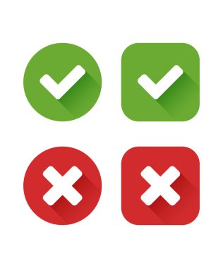 Beyaz arkaplanda izole edilmiş haçlar ve işaretler