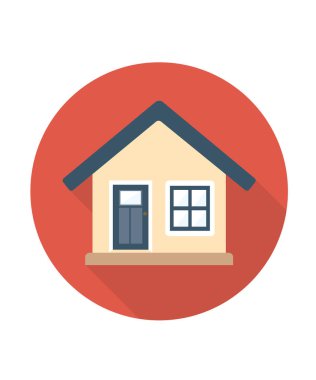 House düz ikon stok illüstrasyonu