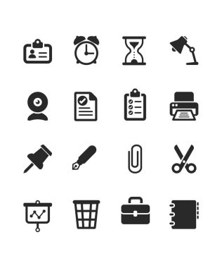 İş ve ofis işi simgesi stok illüstrasyonuName