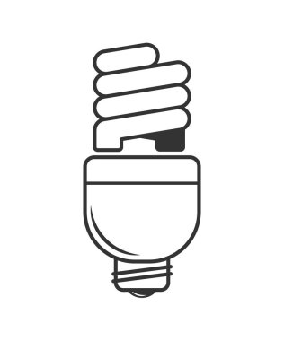 Ampul ya da fikir ve ilham basit bir ikon resmi