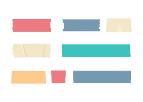 Yapışkan bant, yapışkan kağıt şeritler. Renkli çizgiler ve koli kağıdı, viski ya da washi kağıdı. Farklı şekillerde şeffaf koli bandı.