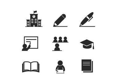 Stok resimlemesi öğrenme simgesi. Vektör İllüstrasyonu. 