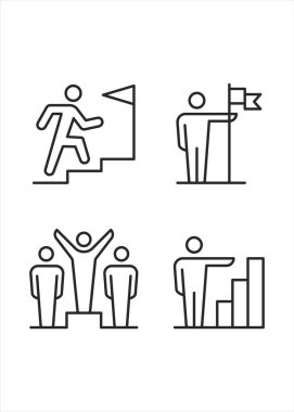 İnsan Kaynakları ve Yönetim Simgeleri Stok Resmini Ayarladı