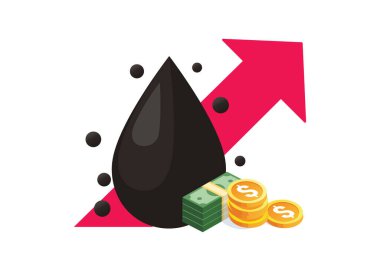 Petrol fiyatları yükseliyor ve kara petrol para yığınıyla birlikte düşüyor.