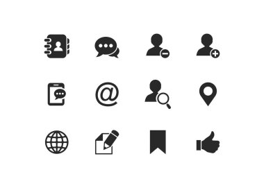 Sosyal ağ simgeleri stok illüstrasyonu