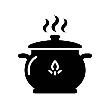 Ot simgesi siluet vektör biçimi beyaz arkaplan