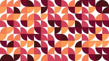 Geometrik Bauhuas örüntüsü, Retro, Renkli, Geometrik arkaplan, Geometrik Desensiz, Modern Desen dokusu, Vintage Renkleri, Renkli, Çizgi Örnekleri