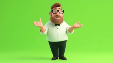 Garson 'un tek başına dans ettiği 3D animasyon.