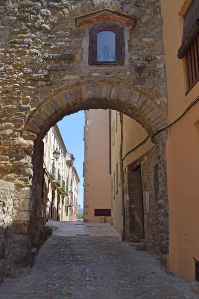 Δρόμοι Του Besalu Girona Ισπανία — Φωτογραφία Αρχείου