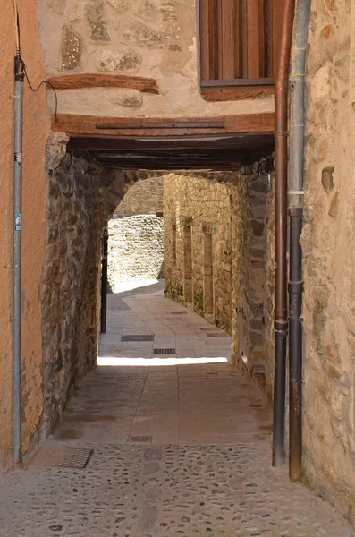 Δρόμοι Του Besalu Girona Ισπανία — Φωτογραφία Αρχείου