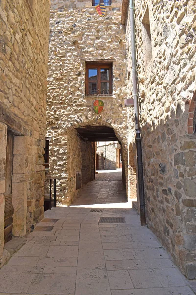 Ulice Besalu Girona Španělsko — Stock fotografie