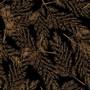 Suluboya desensiz kuru dal ve yapraklar. Elle boyanmış bohem yaprakları. Tasarım, baskı, kumaş veya arkaplan için çiçek arkaplanı.