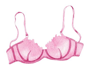 Suluboya iç çamaşırı. El çizimi iç çamaşırı. Moda çizimi.