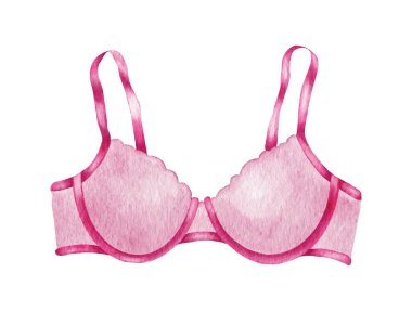 Suluboya iç çamaşırı. El çizimi iç çamaşırı. Moda çizimi.