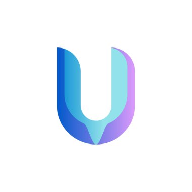 U harfi logo tasarımı