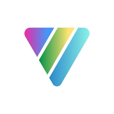V letter logo design