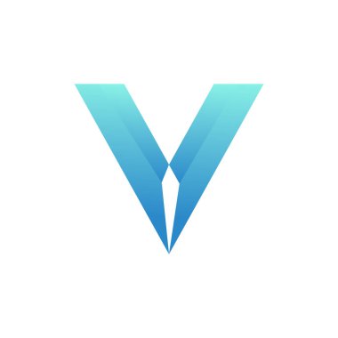 V letter logo design