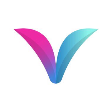 V letter logo design