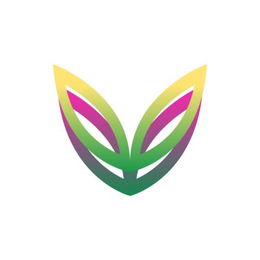 V letter logo design