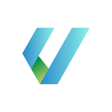 V letter logo design