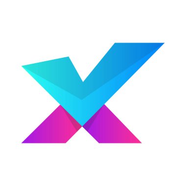 X Harfi Logo Tasarımı