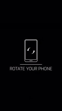 Ekran Canlandırmasını Döndür. Yatay yönünden dikey yönüne dönen bir ekran. Eğitimler, nasıl yapılacağı videoları veya ekran dönüşünün görsel temsilini gerektiren herhangi bir proje için mükemmel.