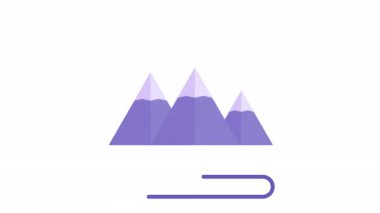 Başarıya giden dolambaçlı yol dağın zirvesine çıkar. Engelleri aşma ve hedeflere ulaşma mesajı, sunumlar, web siteleri ve pazarlama materyalleri için ideal. Yüksek kalite 4k görüntü