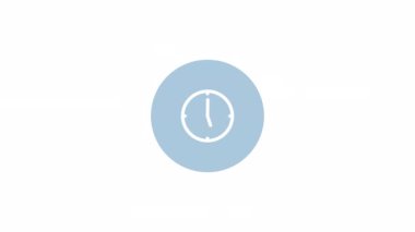 Saat işliyor, zaman hızla kayboluyor. Yüksek kalite 4k görüntü