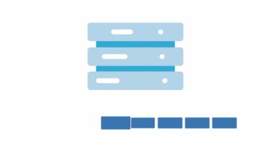 Güvenli Veritabanı Sunucusu Bir güvenlik duvarı tarafından korunuyor. Yüksek kalite 4k görüntü