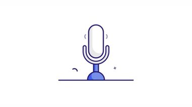 Quiz Time için mikrofon yayını. Yüksek kalite 4k görüntü