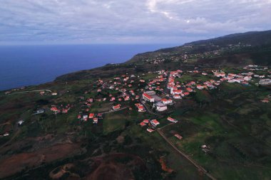 Ponta do Pargo Deniz Feneri Madeiras Batı Sahili, Portekiz.
