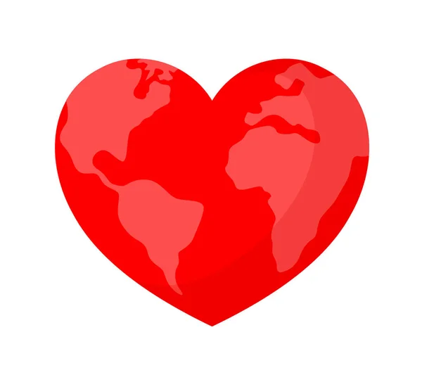Concepto Del Día Mundial Del Corazón Globo Forma Corazón Concepto — Archivo Imágenes Vectoriales