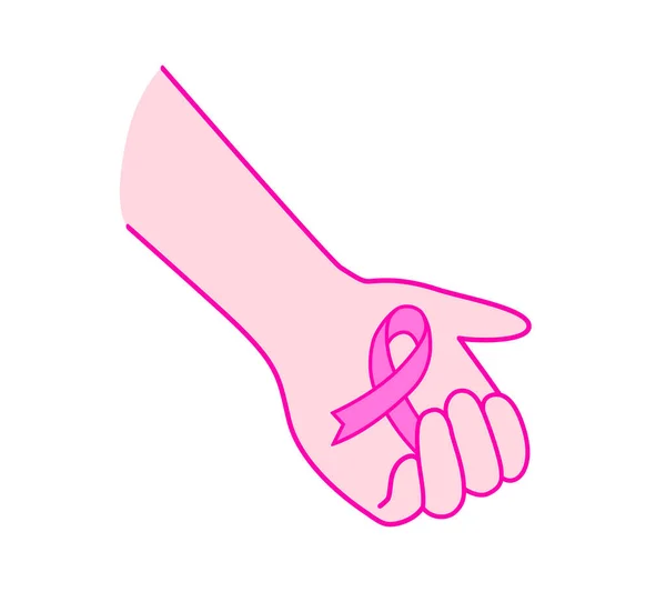 유방암 인식의 포스터 티셔츠 디자인 — 스톡 벡터