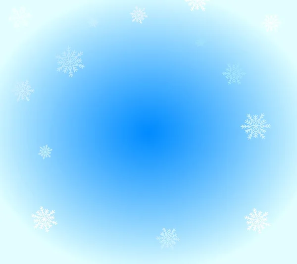 スノーフレークの冬の青い背景 メリークリスマスとハッピーニューイヤーコンセプト ベクトルイラスト — ストックベクタ