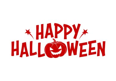 Balkabaklı Cadılar Bayramı mesaj pankartı tasarımın kutlu olsun. Görüntü.